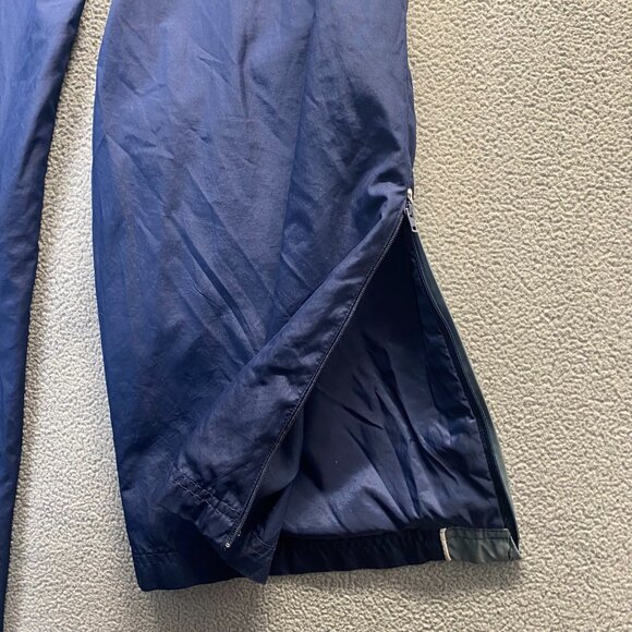 VINTAGE Reebok Pants Mens Large Blue Lined Windbreaker Track Zip Y2K,Wide Leg - Picture 7 of 14
